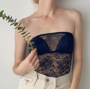 Viola Strapless Bra Camisole | Black
