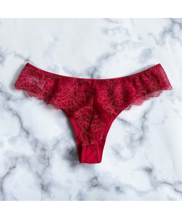 Polka Dot Thong | Berry