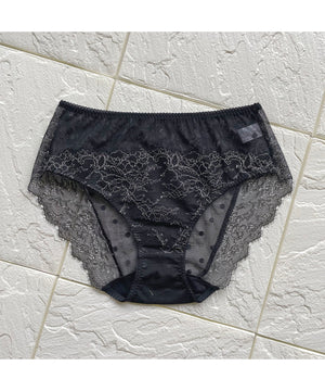 Polka Dot High Waist Bikini | Black