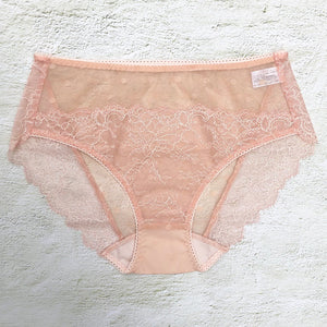 Polka Dot High Waist Bikini | Pink Beige
